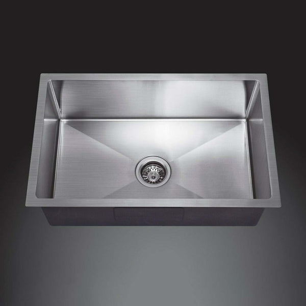 750*450*220 Handmade Stainless Steel Under/Topmount Kitchen Laundry Single Sink / 44HF7545