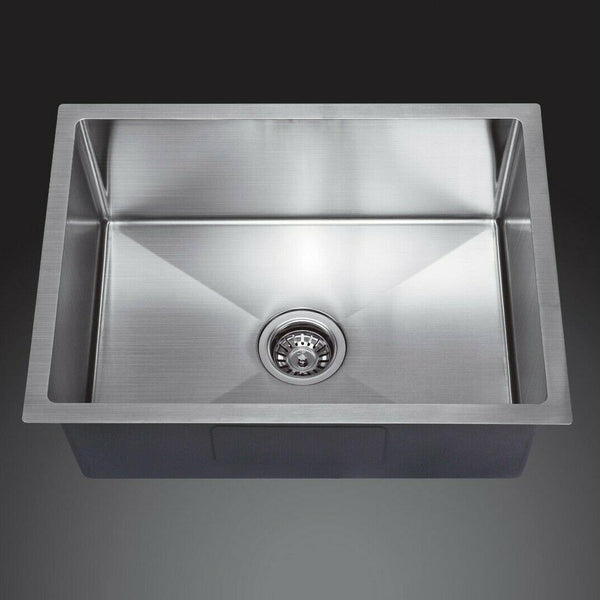 450*300*200 Handmade Stainless Steel Under/Topmount Kitchen Laundry Single Sink / 44HF3045