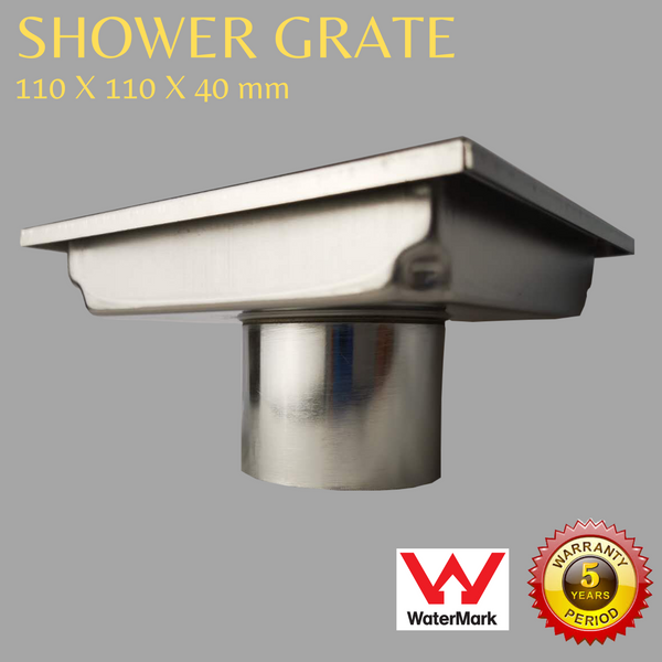 Shower Grate - Insert Drain - 110x110x40mm