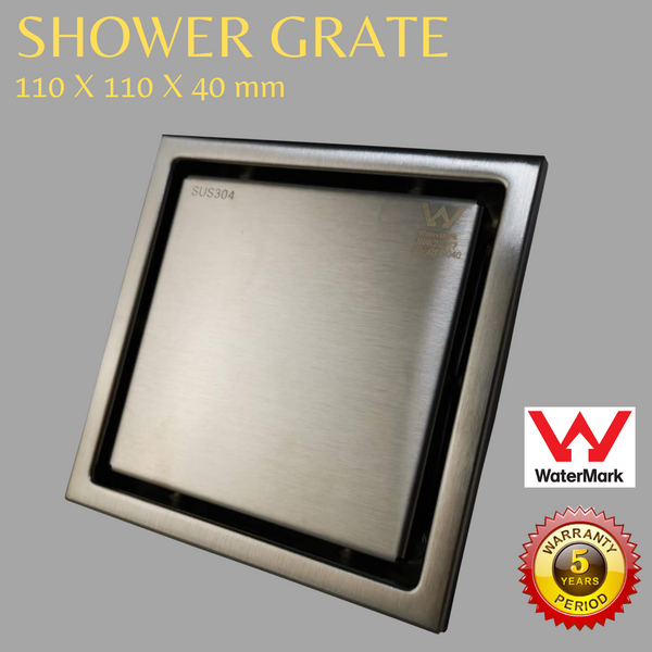 Shower Grate - Insert Drain - 110x110x40mm