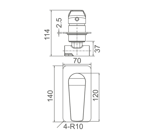 EXON shower mixer WT1108