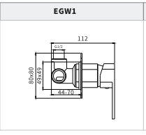 Elegant Wall Mixer EGW1