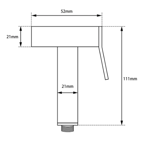 Square Toilet Bidet - Matte Black / OX0009E.SH