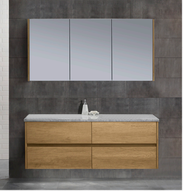 Nutro 1200mm Light Oak Wall Hung Vanity