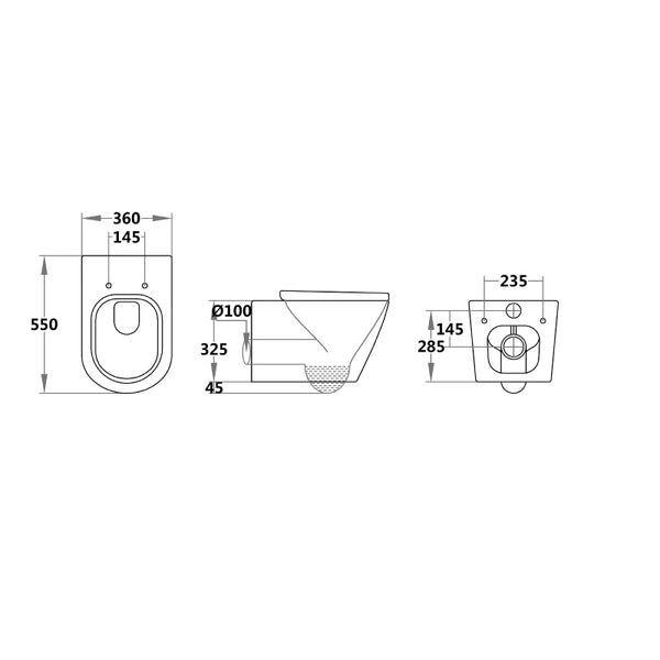 Selector Wall Hung Pan